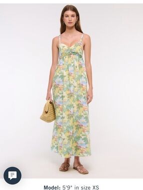 BNWT Abercrombie & Fitch sweetheart Maxi Dress